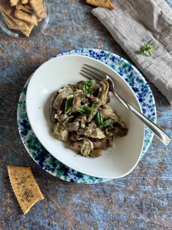 Insalata di melanzane cotte al forno